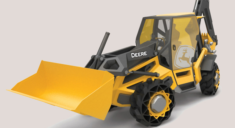 L'escavatore Fixstern Backhoe della Deere progettato da BMW Designworks