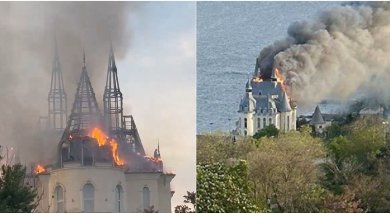 Misiles rusos sobre Odessa, al menos 4 muertos y 28 heridos.  El castillo de Harry Potter también se incendió