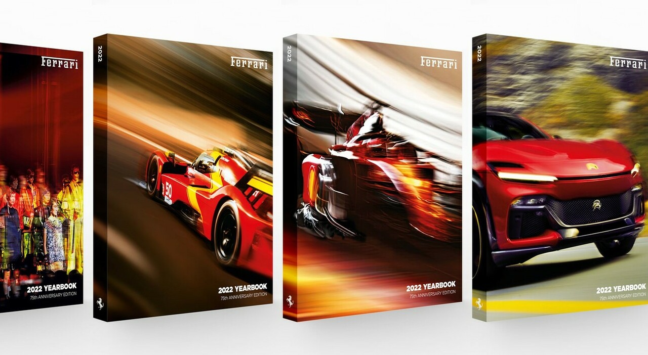 L'4 copertine per l Annuario Ferrari 2022