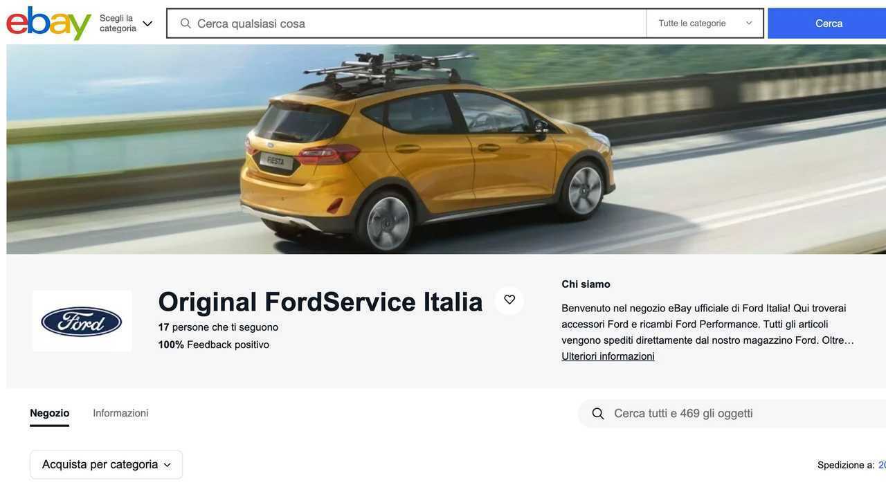 Ford Italia, aperto il primo negozio su . I clienti potranno acquistare  accessori e riceverli a casa