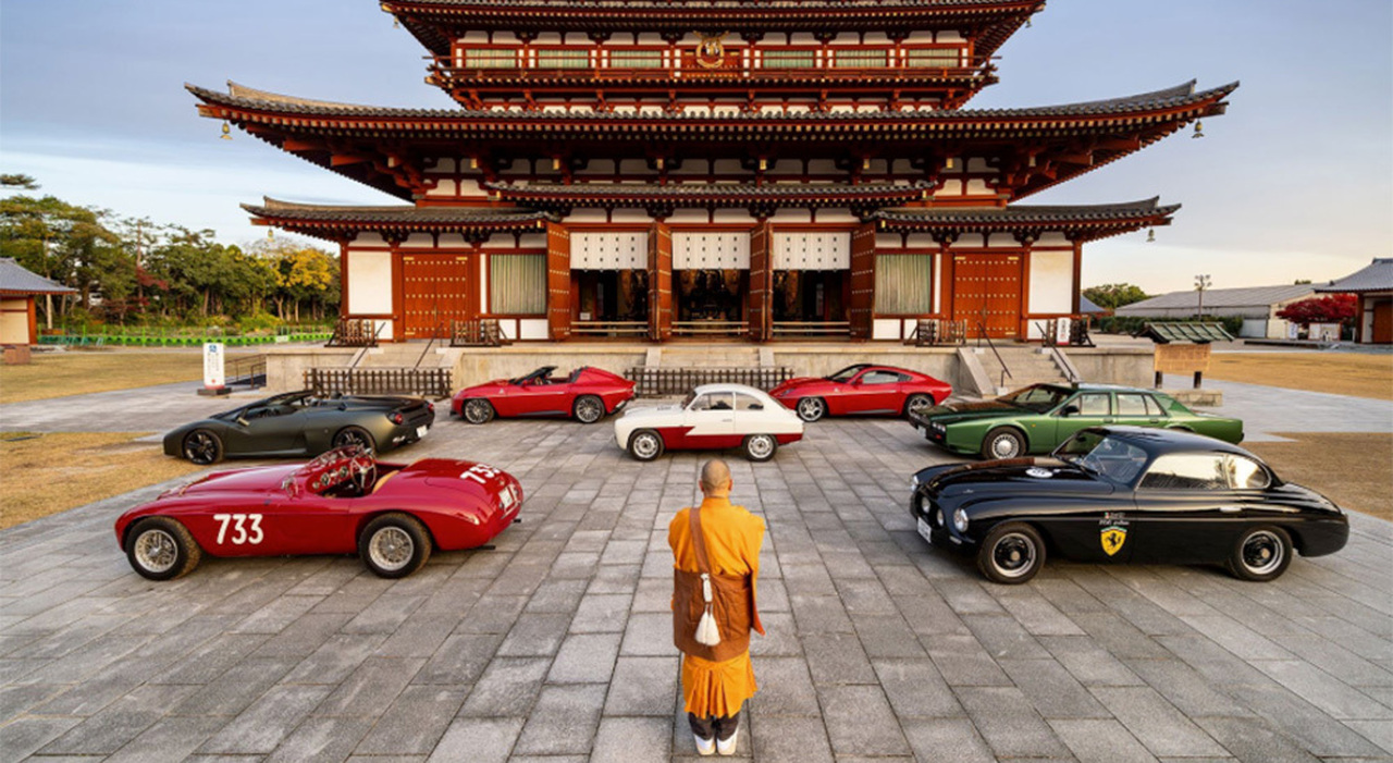 Concorso d'Eleganza Japan a Kyoto nella cornice del tempio Yakushiji