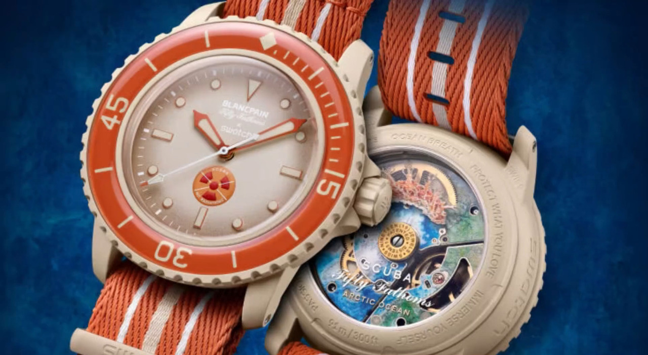 Arctic Ocean Swatch Ocean Skin Blancpain X Swatch Scuba Fifty Fathoms 