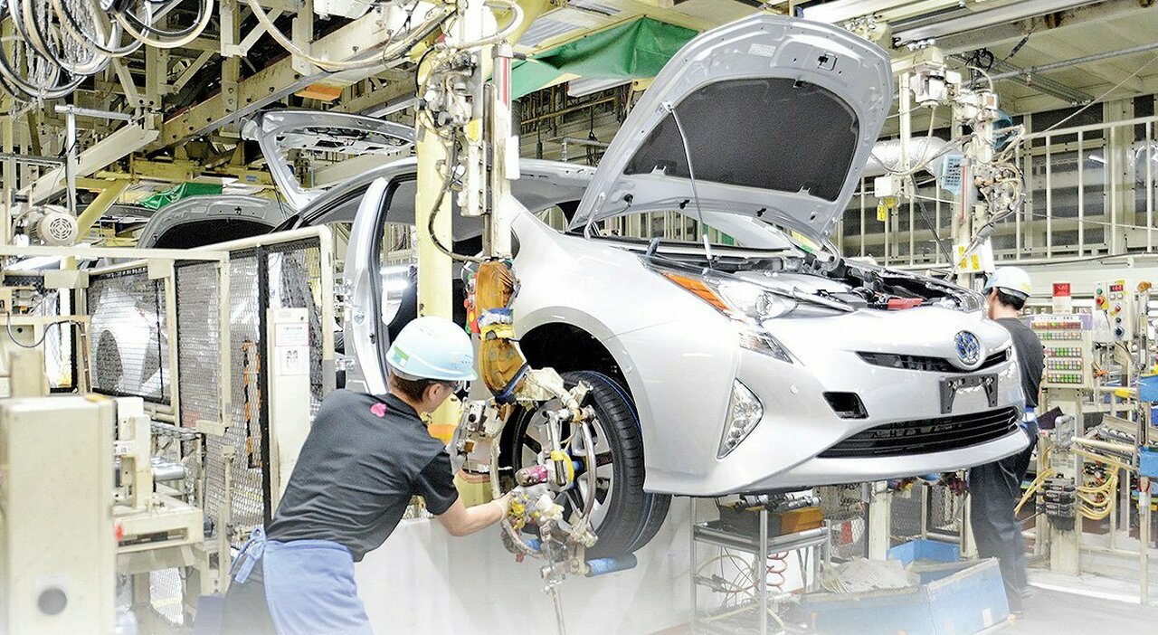 Uno stabilimento produttivo in Asia di Toyota