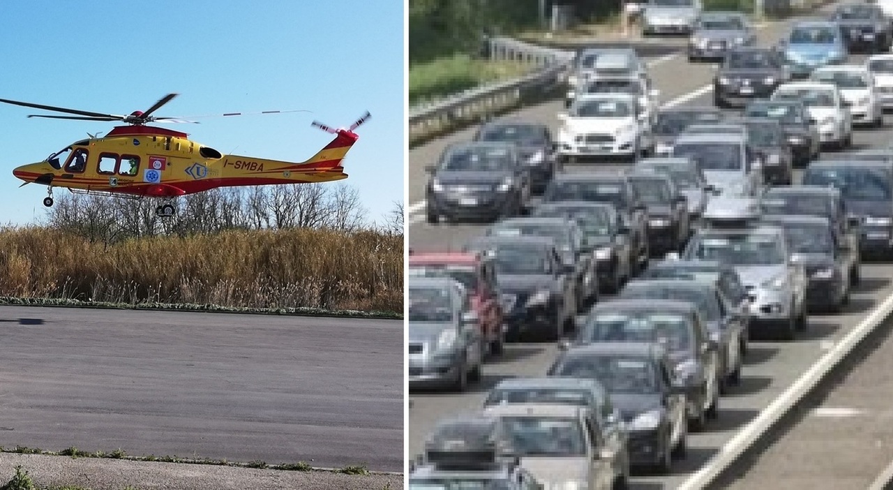 Operaio investito in autostrada tra Porto San Giorgio e Civitanova: soccorso dall