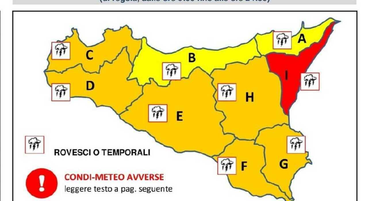 Scuole chiuse domani in Sicilia e Calabria per l