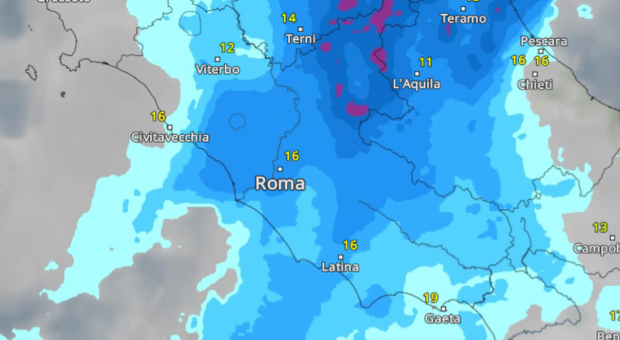 Pioggia e vento in settimana, freddo nel weekend. Ecco quando pioverà, previsioni.