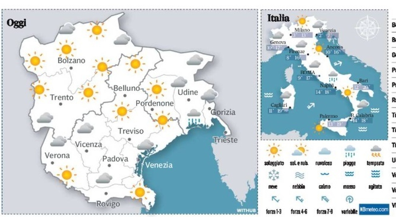 Meteo Veneto E Fvg, Le Previsioni Per I Prossimi Giorni. La Befana ...