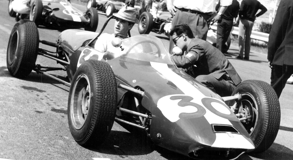 GP Roma F1 1963 Franco Bernabei con la De Tomaso