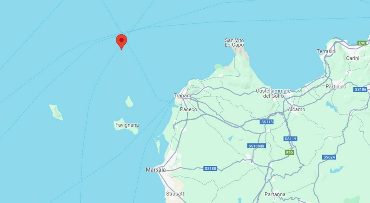 Terremoto in Sicilia, scossa di magnitudo 4 a Trapani: trema anche Favignana. Epicentro nell