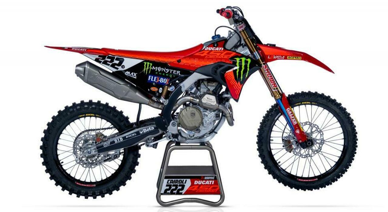 La Ducati Desmo 450 mx di Cairoli