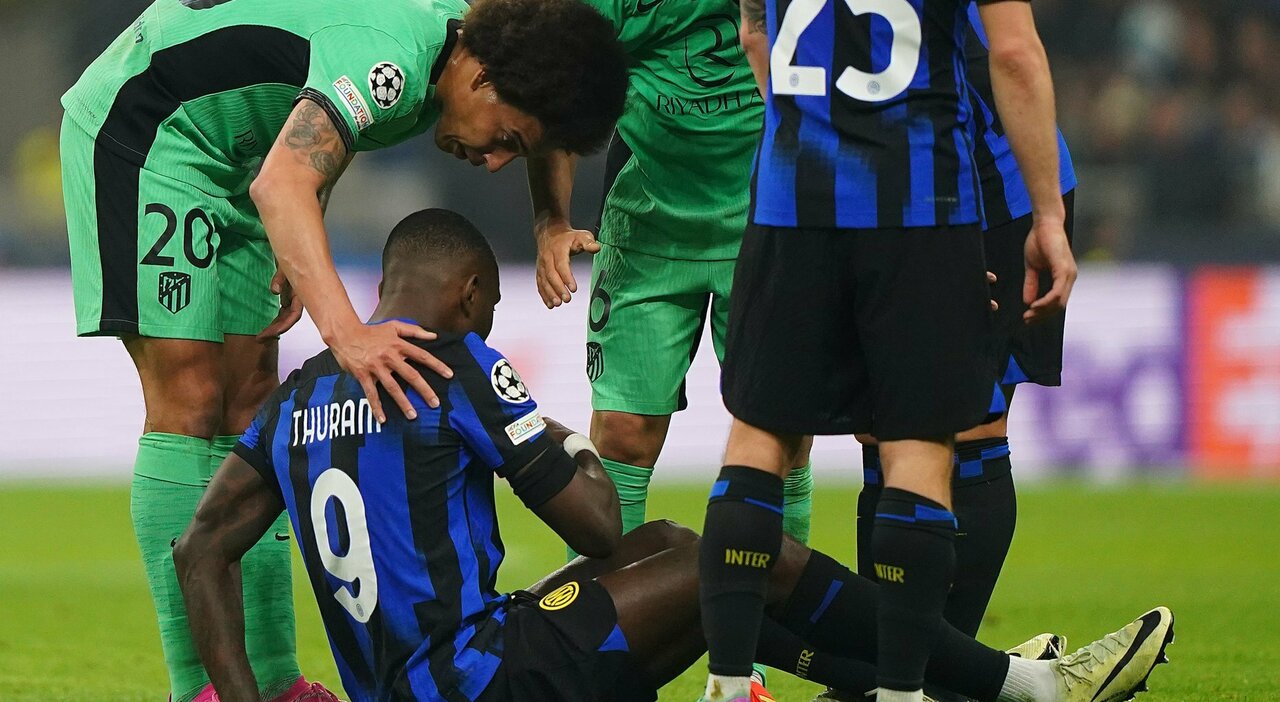 Coup dur pour Simone Inzaghi et l'Inter: Marcus Thuram blessé lors du match contre l'Atletico Madrid
