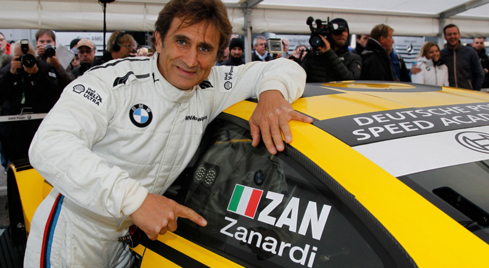 Alex Zanardi prima di una gara