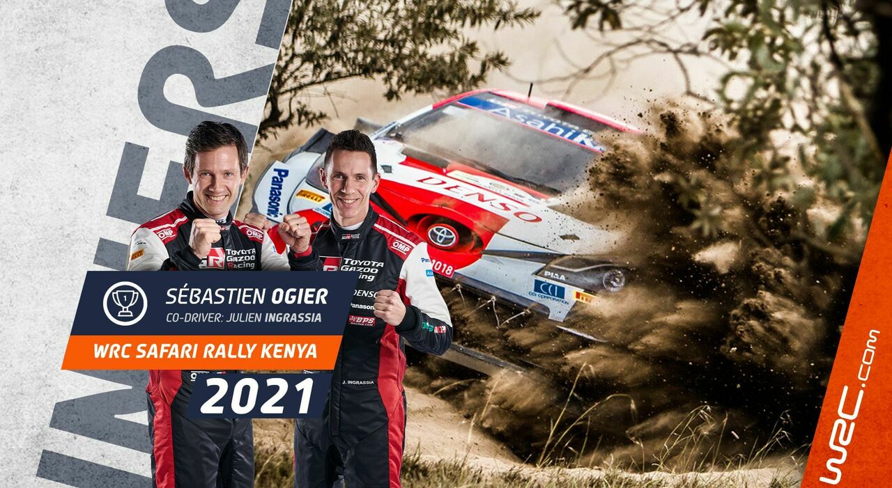 Ogier e Ingrassia hanno vinto il Safari Rally 2021