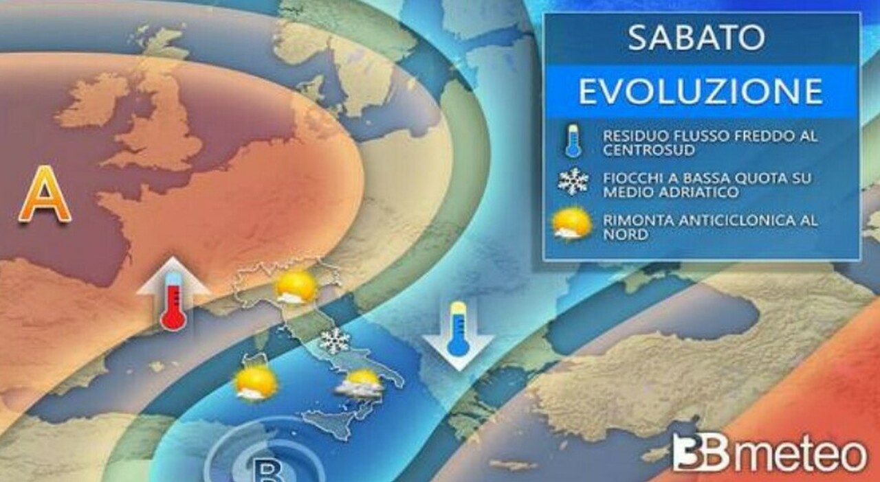 Meteo, Ultime Ore Di Maltempo. Poi Arriva L'anticiclone: Freddo In ...