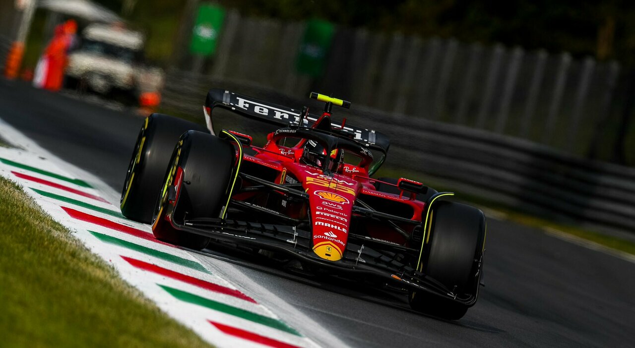 La Ferrari di Carlos Sainz a Monza