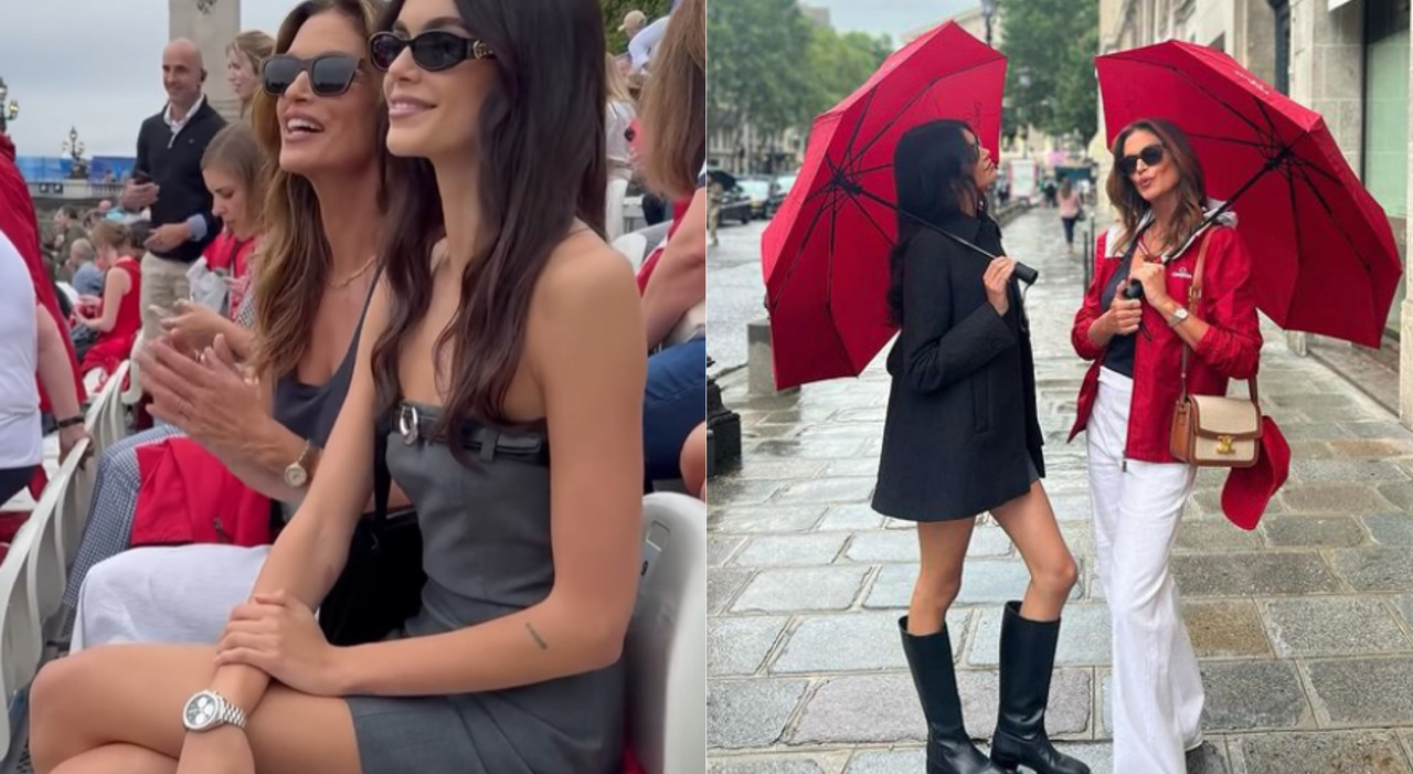 Cindy Crawford and Kaia Gerber Dazzle at Paris Olympics 2024