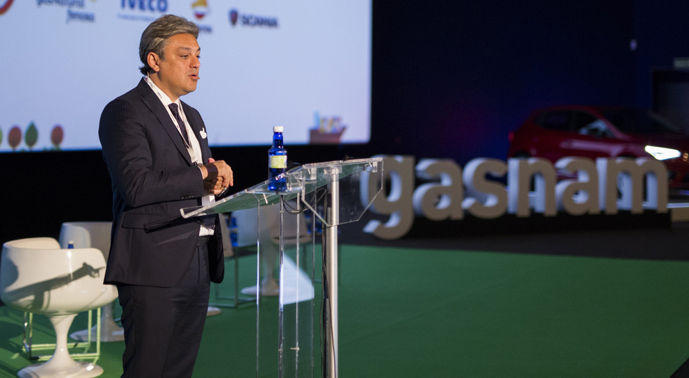 Luca De Meo, presidente della Seat, all inaugurazione del VI convegno GASNAM tenutosi a Madrid