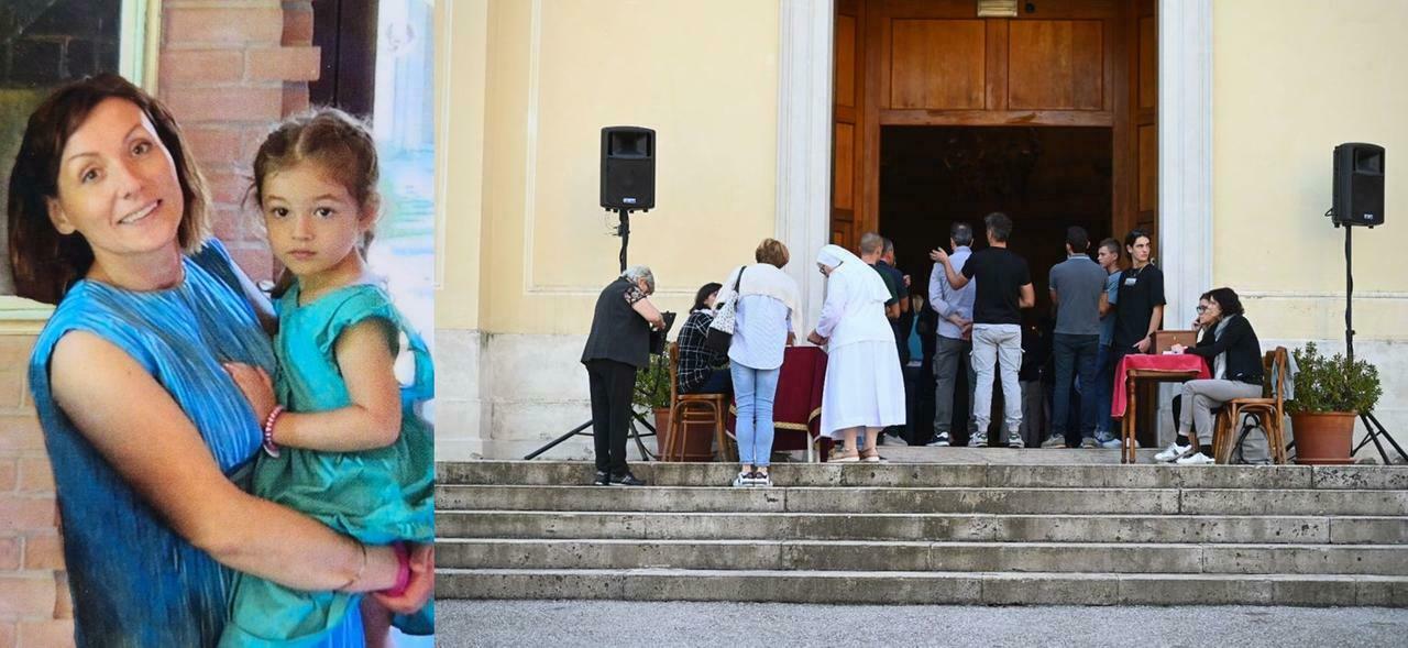 Susanna Recchia e Mia, chiesa gremita per l?addio a mamma e figlioletta morte nel Piave. Il parroco: «Comprendere, non giudicare»