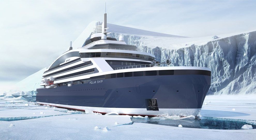Un rendering della Polar Ship di Vard
