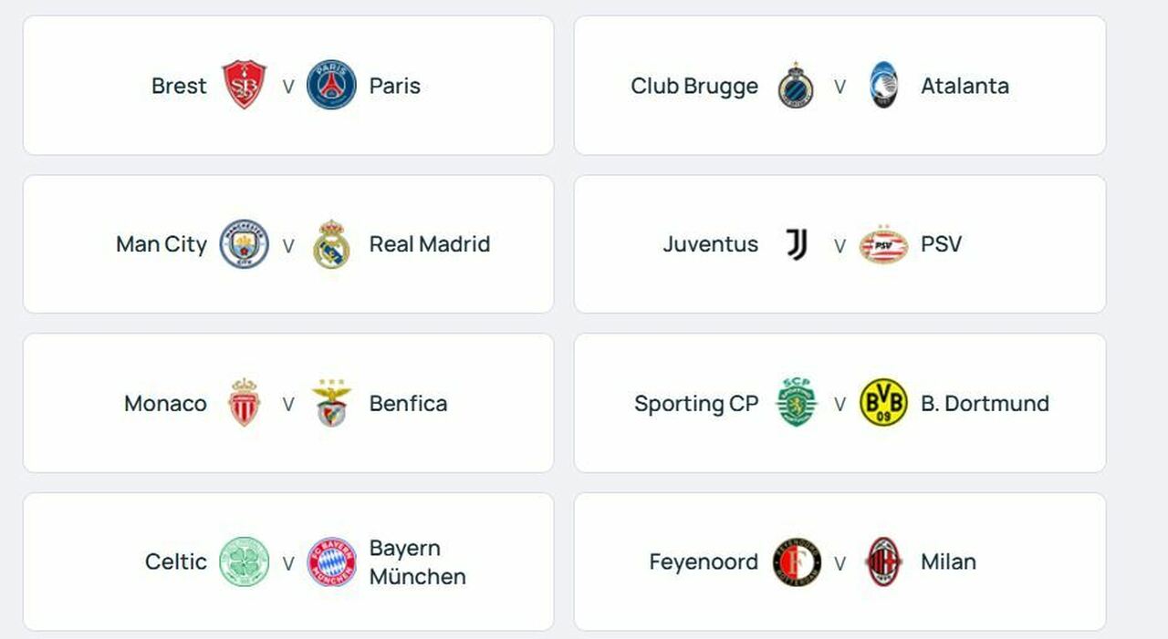 Sorteggi Champions League, le avversarie di Juventus, Milan e Atalanta: le date dei playoff e degli ottavi di finale