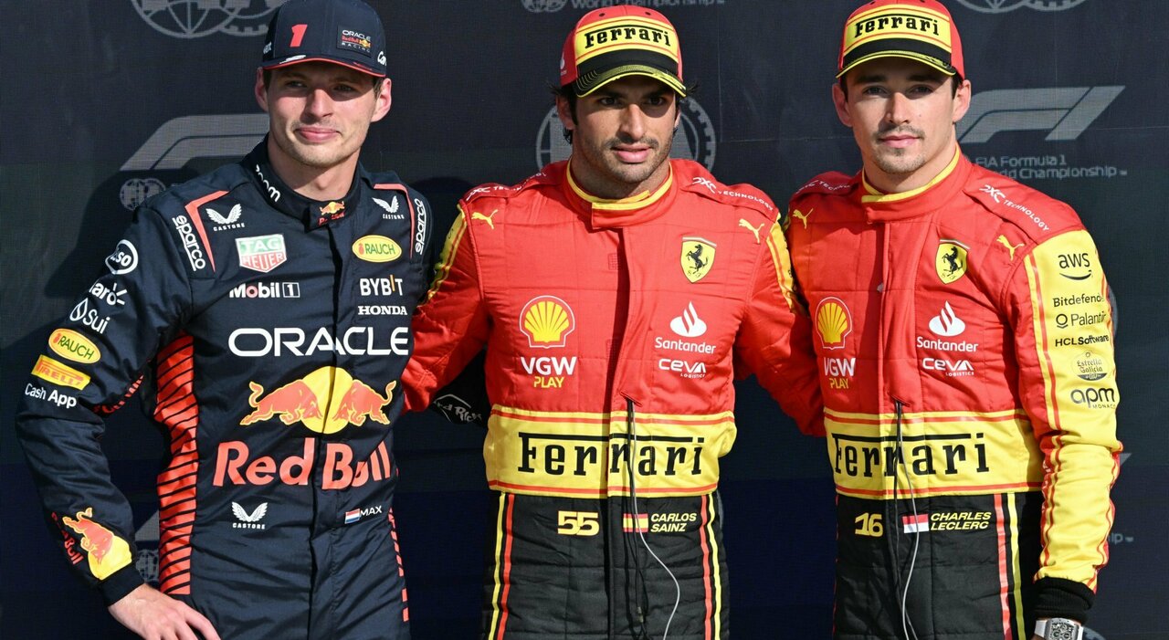 Gp Monza, pole Ferrari con Sainz. Poi Verstappen, terzo Leclerc, quarto Perez