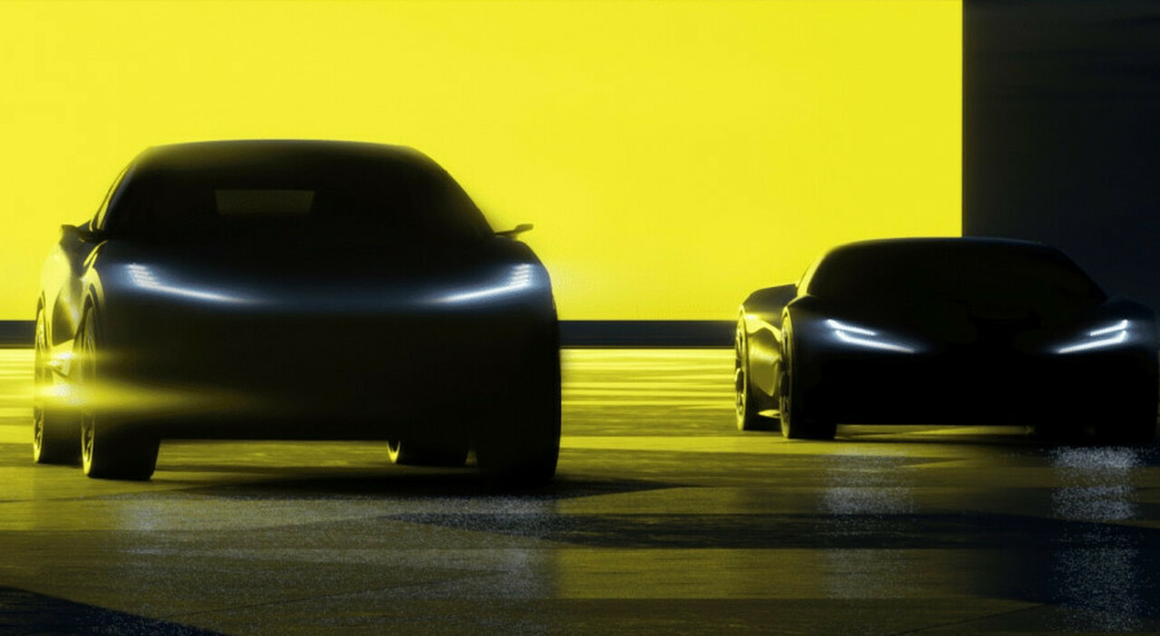 Un teaser di due dei quattro modelli elettrici futuri di Lotus