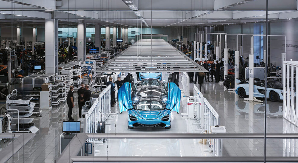 La fabbrica della McLaren Group