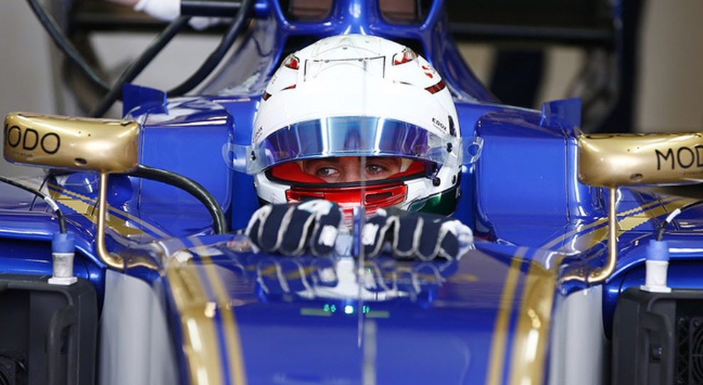 Antonio Giovinazzi al volante della Sauber