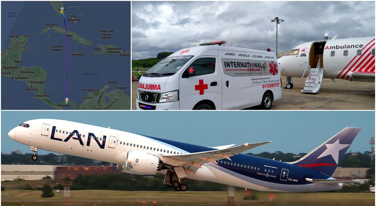 El vuelo de Latam de Miami a Santiago con 300 pasajeros se desvió a Panamá durante la noche