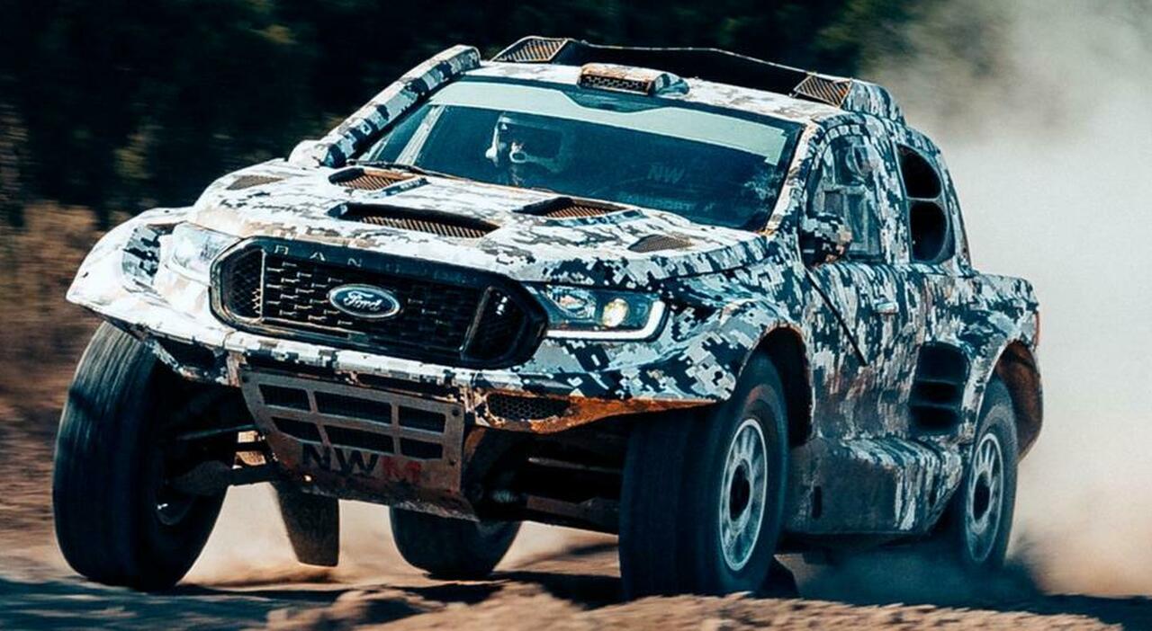 la Ranger CHE nel 2024 correrà al Dakar Rally nella categoria T1+ durante un test
