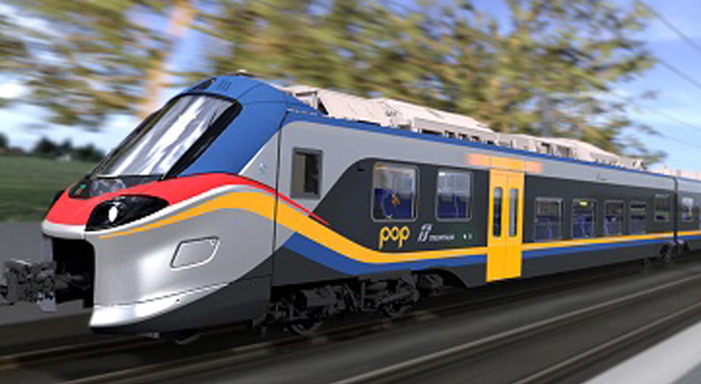 Il nuovo treno regionale di Trenitalia chiamato Pop prodotto da Alstom