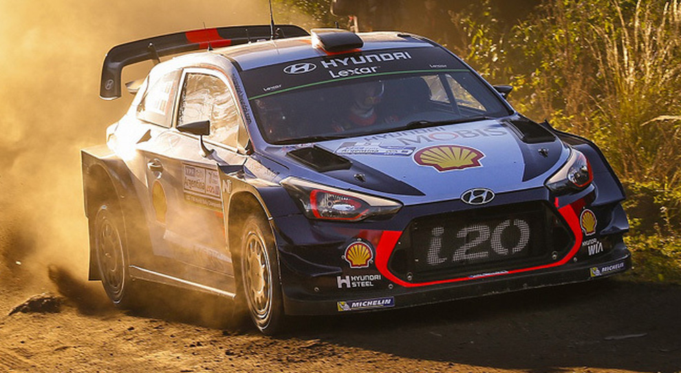 La Hyundai i29 WRC che partecipa al mondalie rally