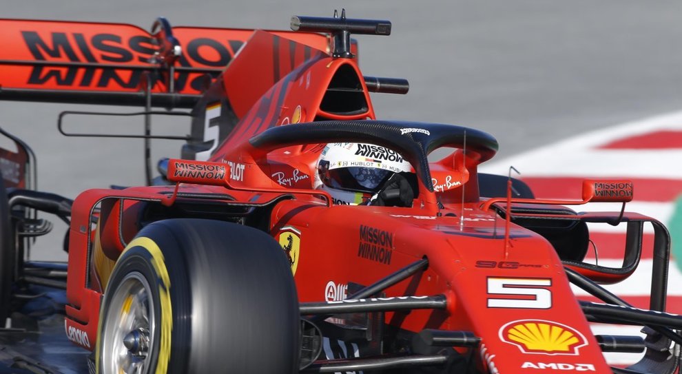 La Ferrari di Vettel
