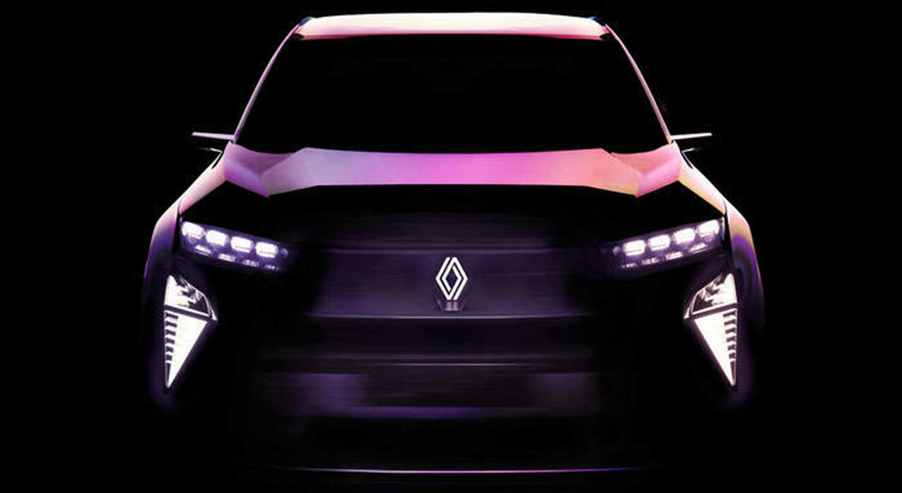 L’unica immagine teaser rilasciata mostra una vettura molto somigliante nel frontale alla recente Mégane E-Tech Electric