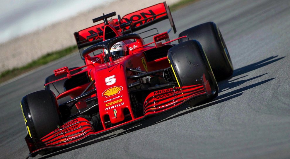 La Ferrari di Sebastian Vettel