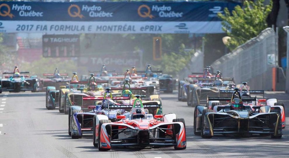 La partenza dell'e-Prix di Montreal del 2017