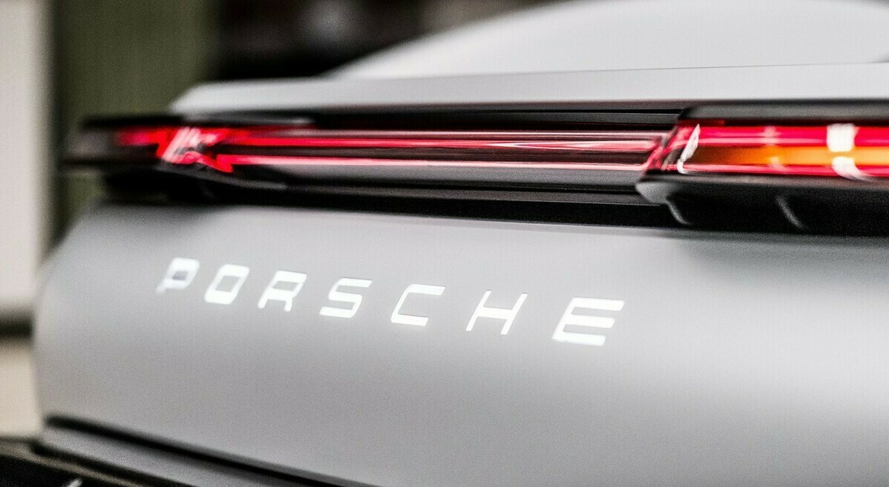 Un dettaglio di un modello Porsche