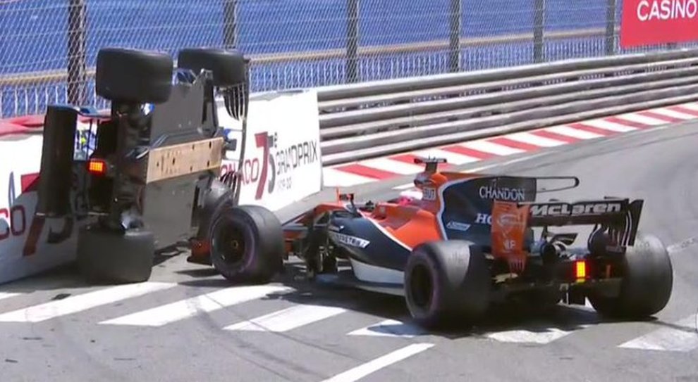 La Sauber di Wehrlein e la McLaren di Button