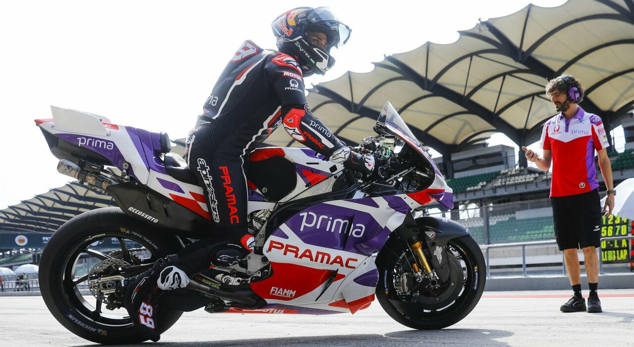 Jorge Martin Tops the First Day of Sepang Test with Ducati