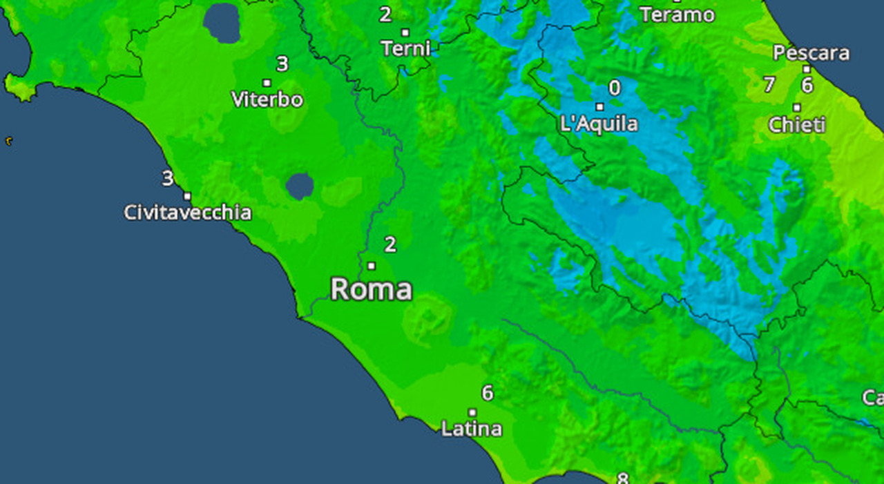 Temperature vicine allo zero: ecco quando è prevista la pioggia. Le previsioni