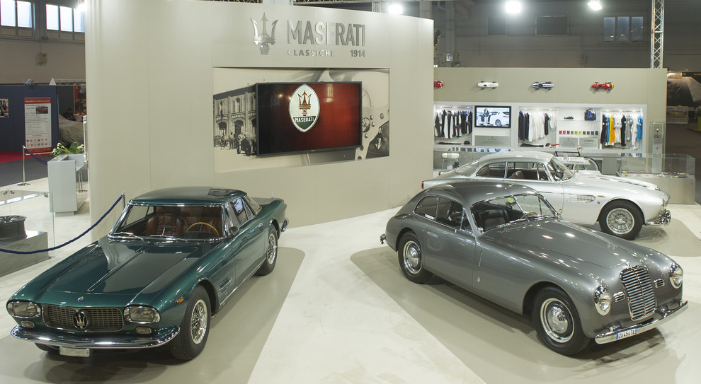 Lo stand Maserati ad Auto e Moto d'Epoca di Padova
