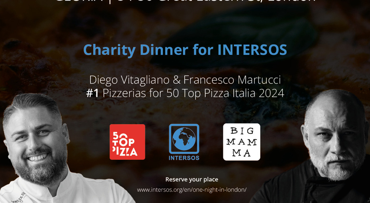 Pizza and solidarity, Charity Dinner by Martucci and Vitagliano in London