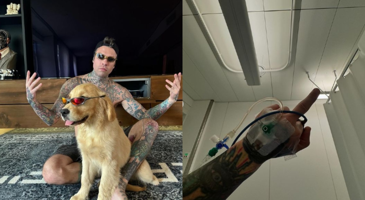 Fedez återvänder till sjukhuset?  Återvänder till Instagram mellan dropp och ny retur