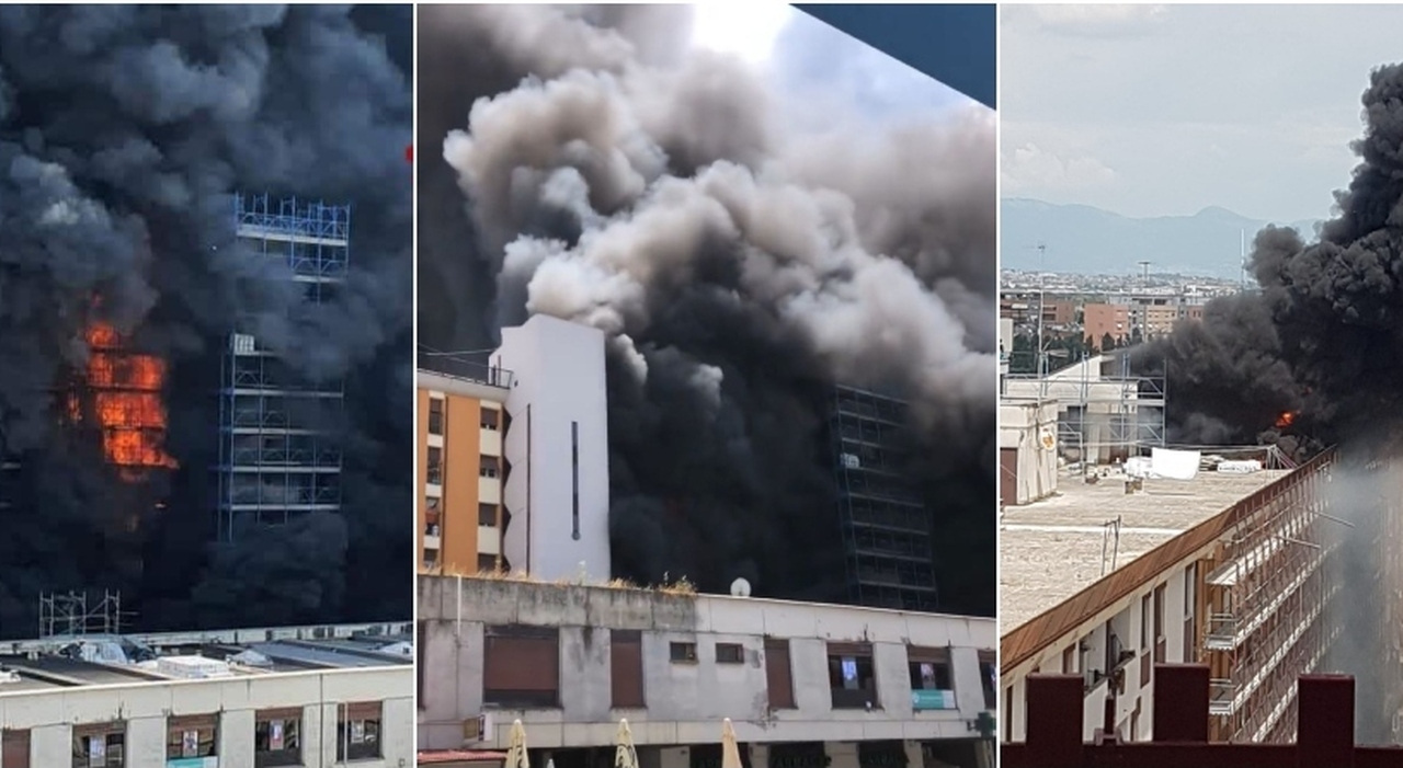 Incendio a Colli Aniene, fiamme in un palazzo: almeno un morto, sarebbe un ragazzo. Tre gli ustionati gravi e 100 intossicati