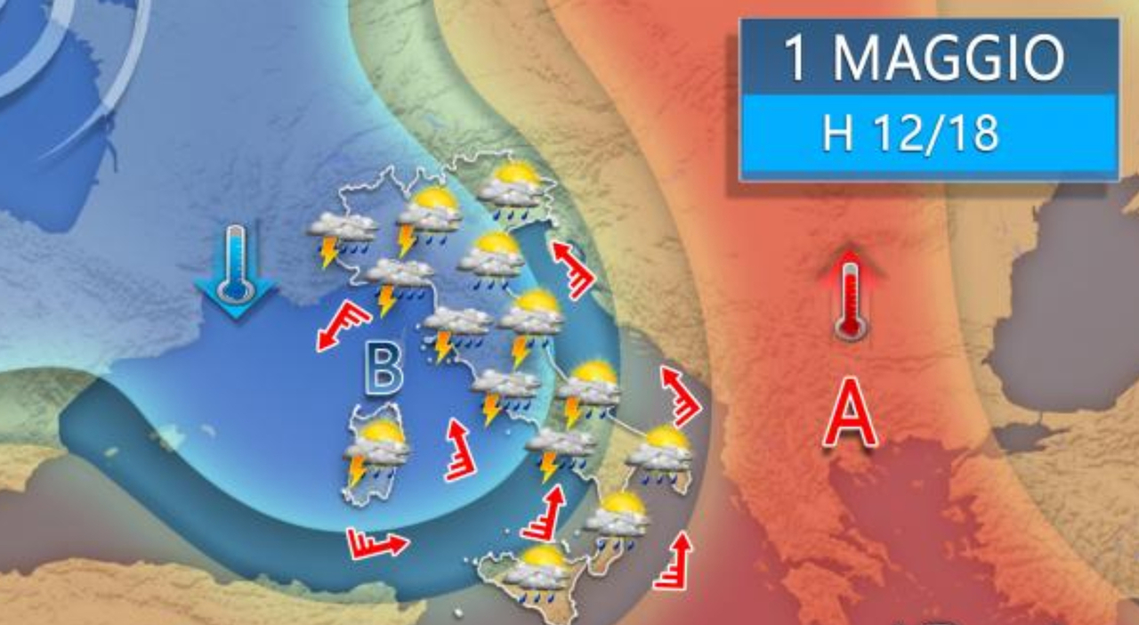 May Day Weather Woes Storms and Temperature Drop Across Italy