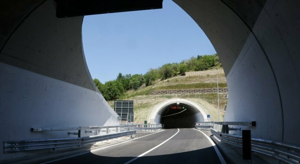 Un tratto dell'autostrada A1 nei pressi di Firenze