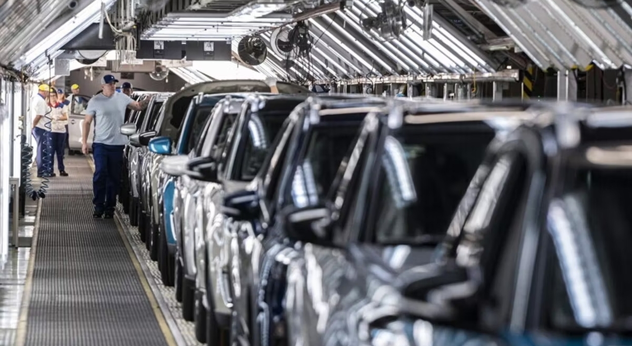 Una fabbrica di auto in UE