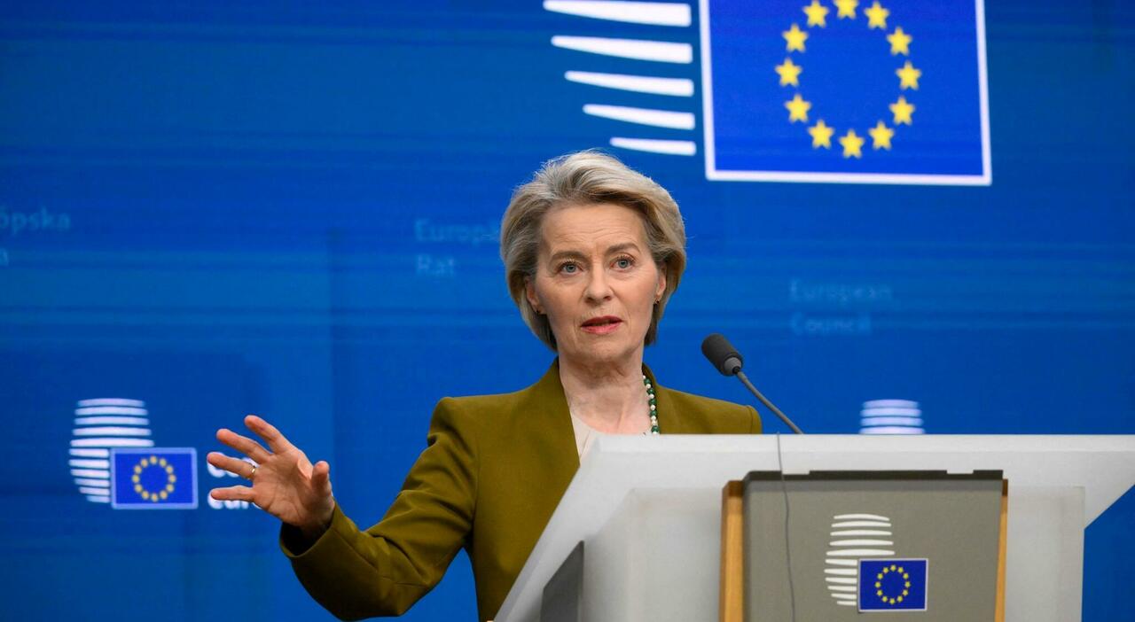 La presidente della Commissione UE Ursula Von der Leyen