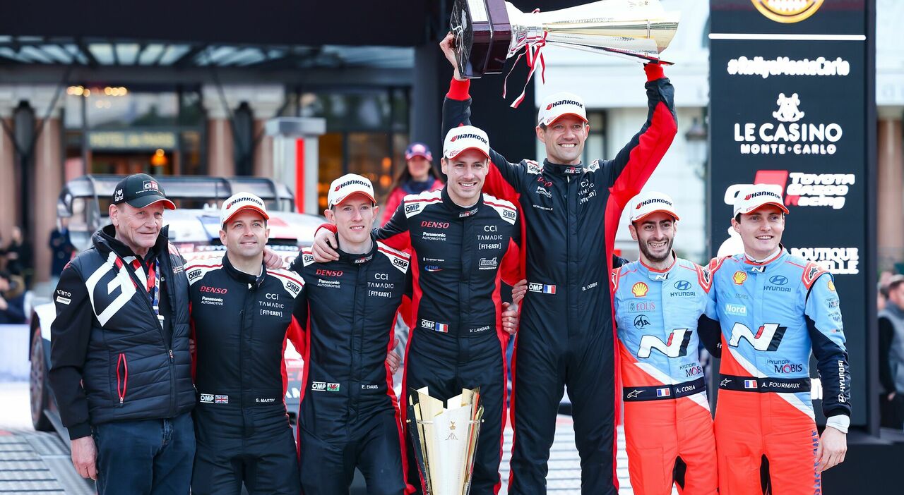 Il podio del recente Rallye di Monte Carlo