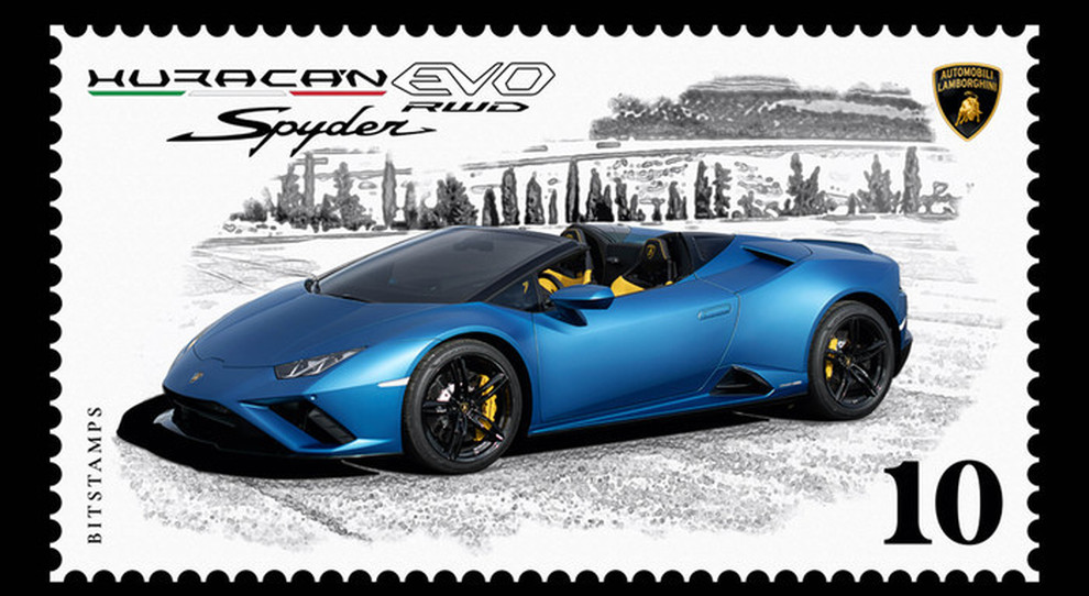 Il primo francobollo digitale di Lamborghini